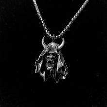 Load image into Gallery viewer, Hooded Oni  Mask Necklace
