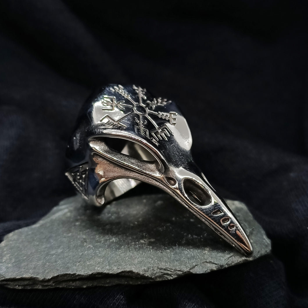 Bird Skull Viking Ring