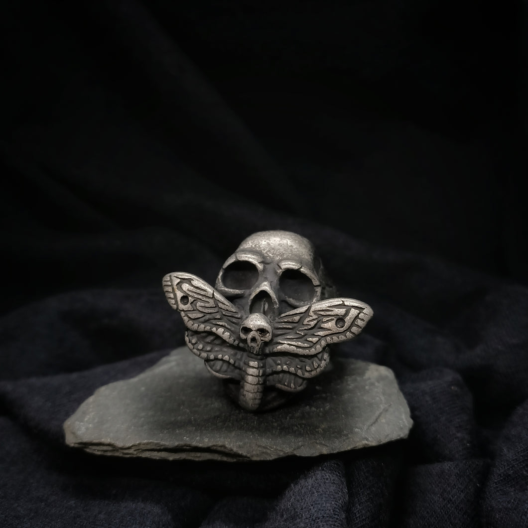 Death Moth Skull Ring